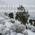 Speak To Your Mountain, Shout At Your Storm - Wed