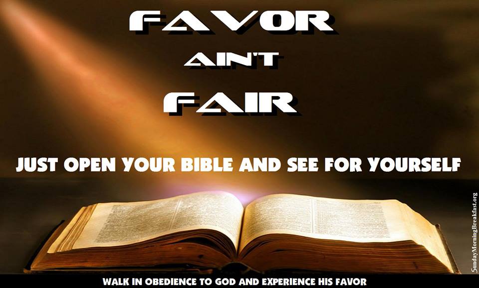 1 Minute Sermon: Favor Ain't Fair  Sunday Morning 